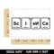 Science Periodic Table of Elements Rectangle Rubber Stamp for Stamping Crafting